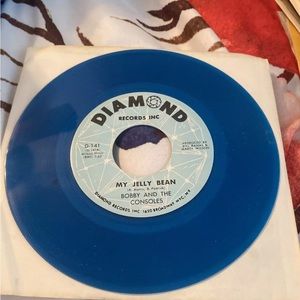 Bobby And The Consoles My Jelly Bean / Nita, I Need You So 45 Rpm Blue Vinyl